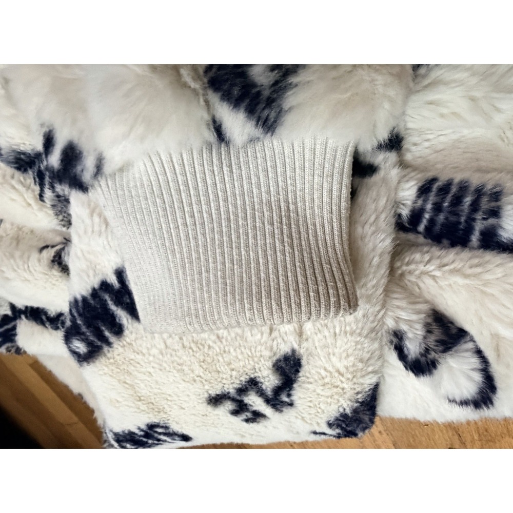 RARE Prototype SMFK Sample Fur Jacket All Over Print Zip Streetwear Collectable - Picture 14 of 16